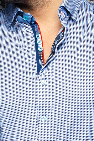 Au Noir Stretch Shirt | Belotti Light Blue