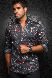 Au Noir Black Shirt - Christobal Black Red