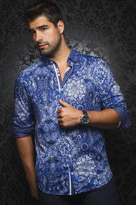 Au Noir shirt - Del Florino Navy