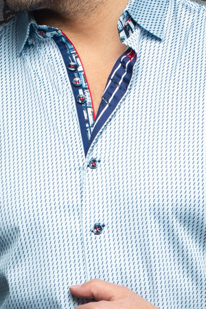 Au Noir Shirt | Dixon Light Blue
