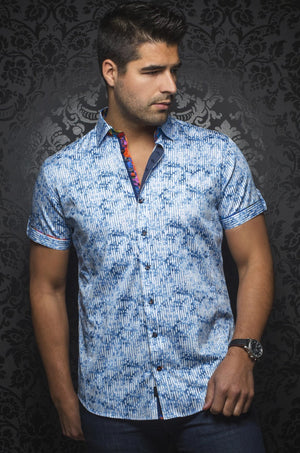 Au Noir Navy Short-Sleeve Resort Shirt - DOLCE (SS) navy