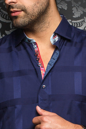 Au Noir Navy Shirt - Fabriano Navy