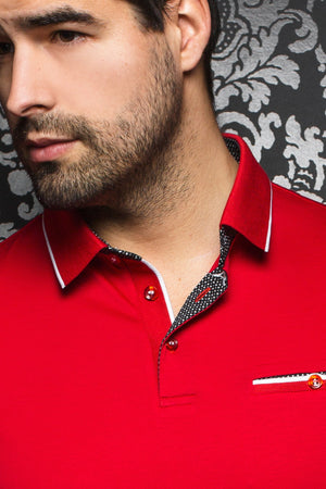 Men Fashion - Au Noir Polo shirt - Freddie Red