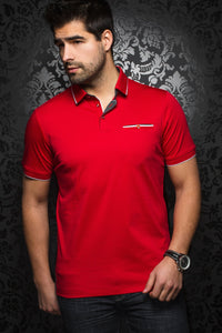 Men Fashion - Au Noir Polo shirt - Freddie Red