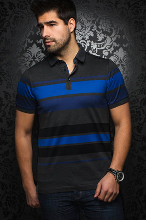 Men Fashion - Au Noir Polo shirt - Giorgio Charchoal