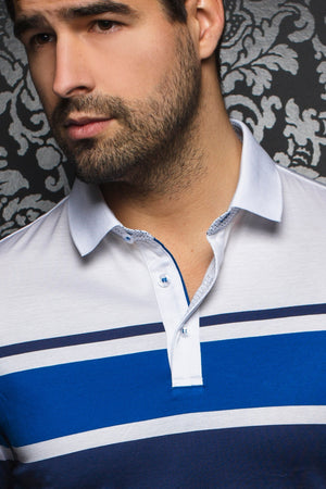 Men Fashion - Au Noir Polo shirt - Giorgio White