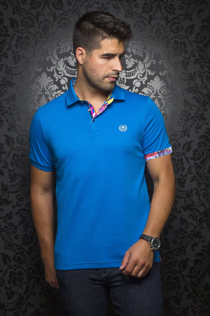 Au Noir Polo shirt - Hawk Blue