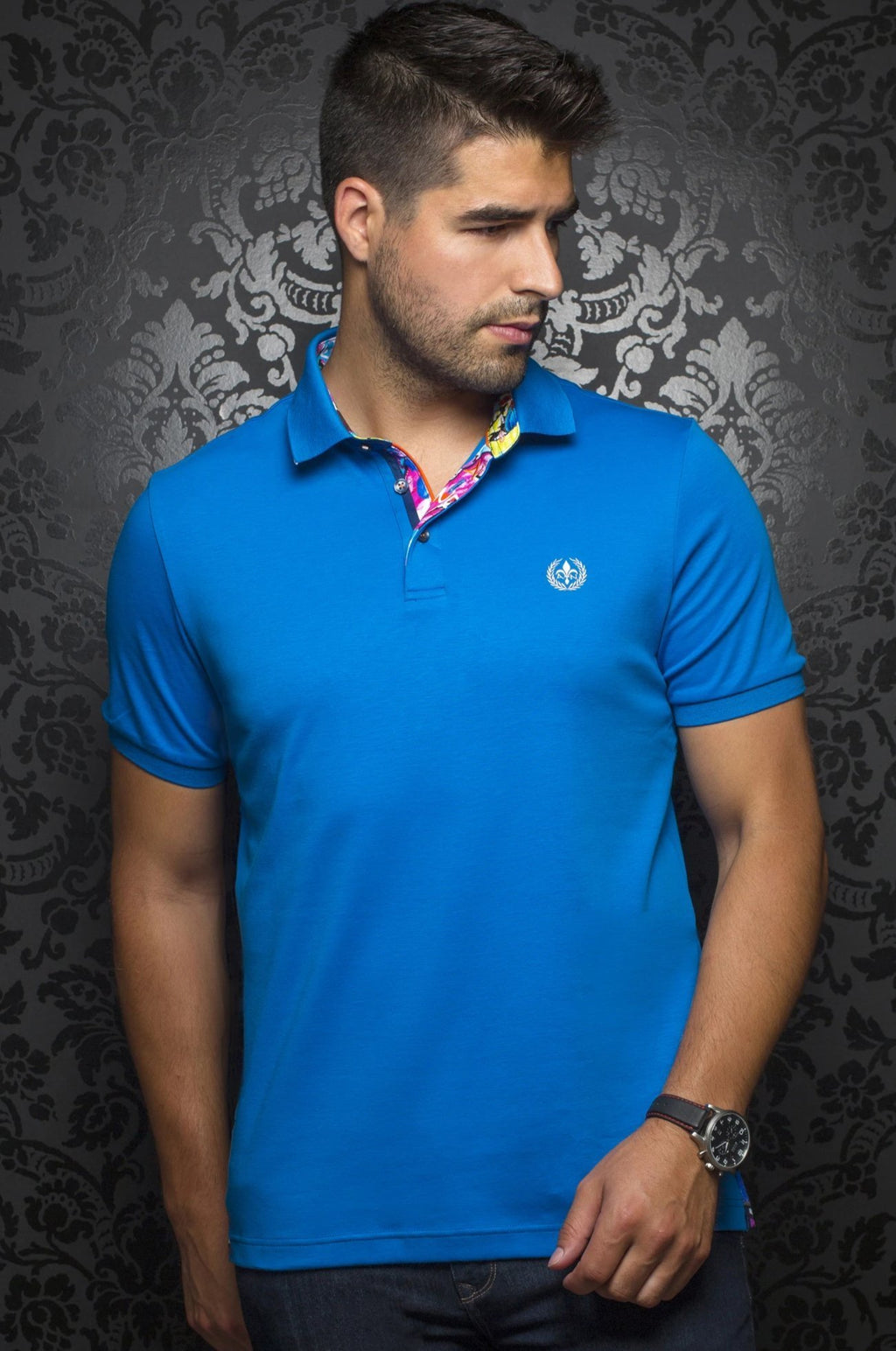 Au Noir Polo shirt - Hawk Blue