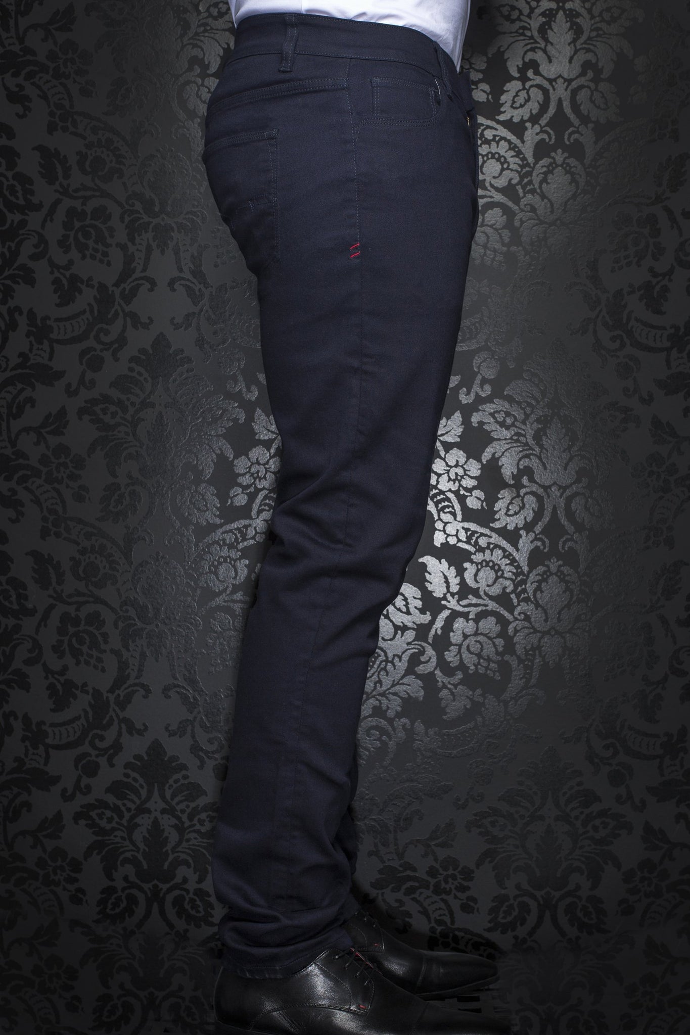 Au Noir Slim Fit Stretch Denim Jean - Navy