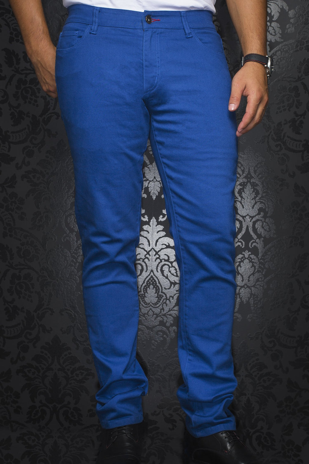 Au Noir Slim Fit Stretch Denim Jean - Royal