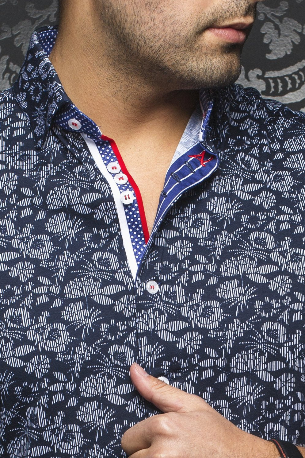 Au Noir Stretch Fit shirt - Kansas Navy