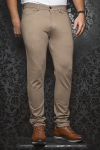 Au Noir Dressy Stretch Pant - Magnum Beige