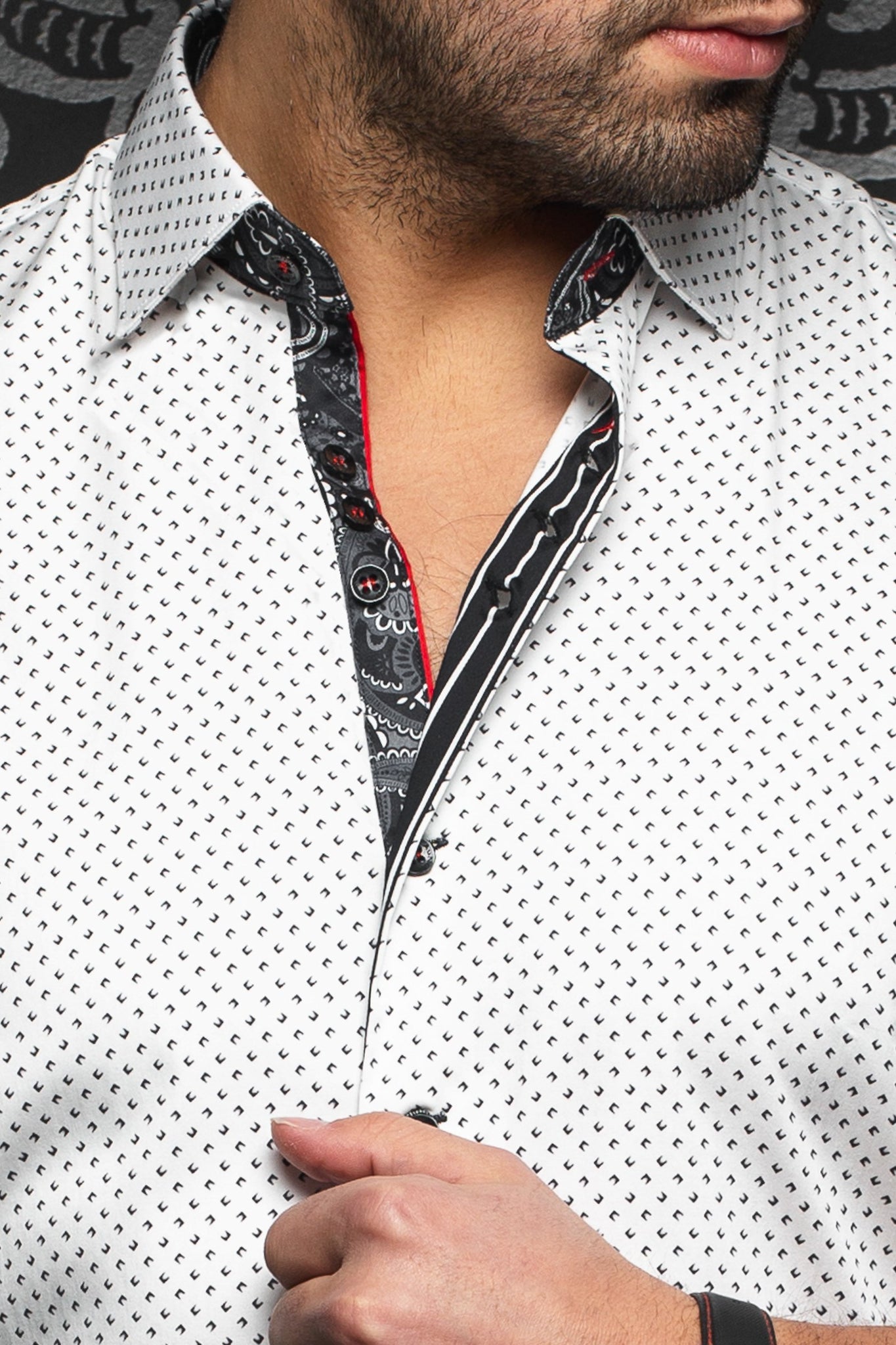 Au Noir Shirt | Marino White Black