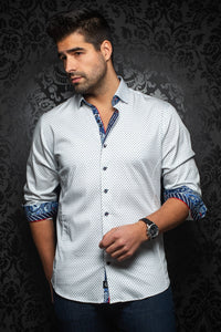 Au Noir Shirt | Marinowhite Blue