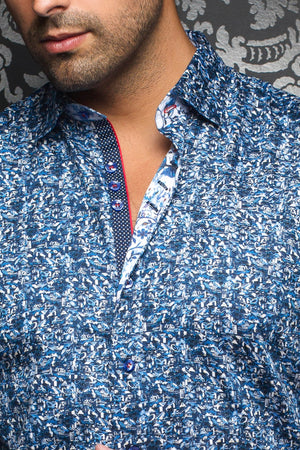 Au Noir Blue Shirt - Marselais Blue