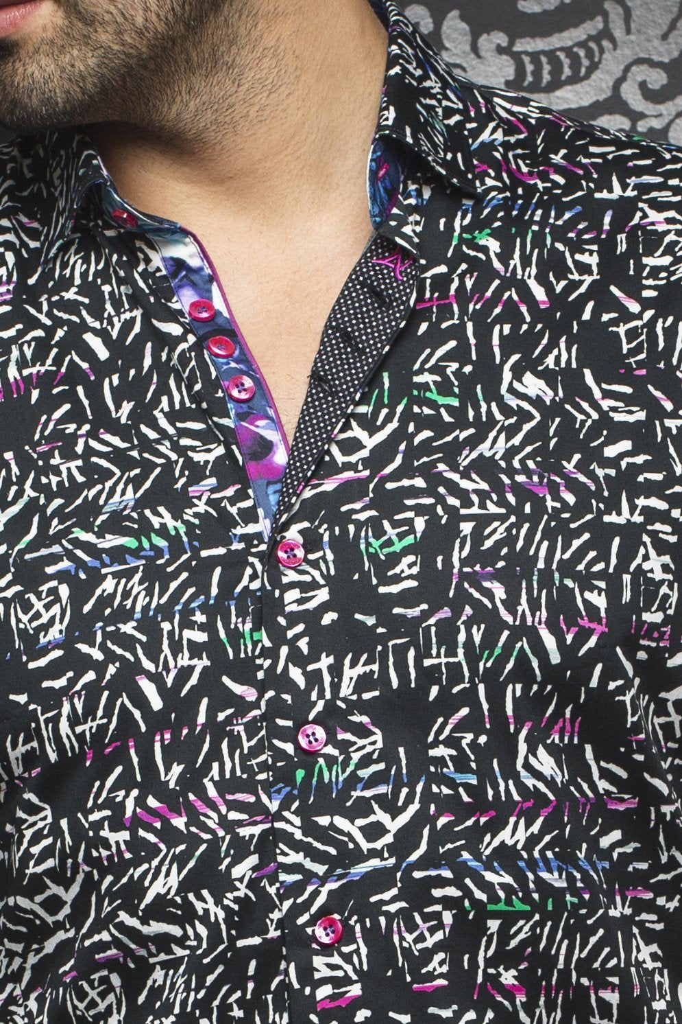 Au Noir Black Short-Sleeve Resort Shirt - NOVARA (SS) black