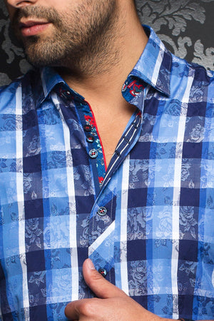 Au Noir Blue Shirt - Oviedo Blue