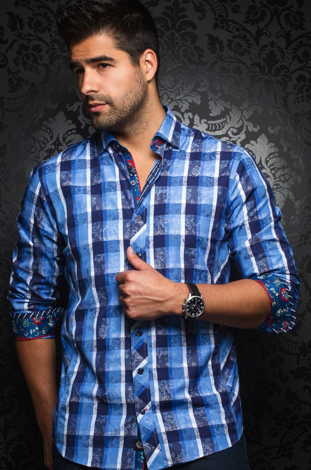 Au Noir Blue Shirt - Oviedo Blue