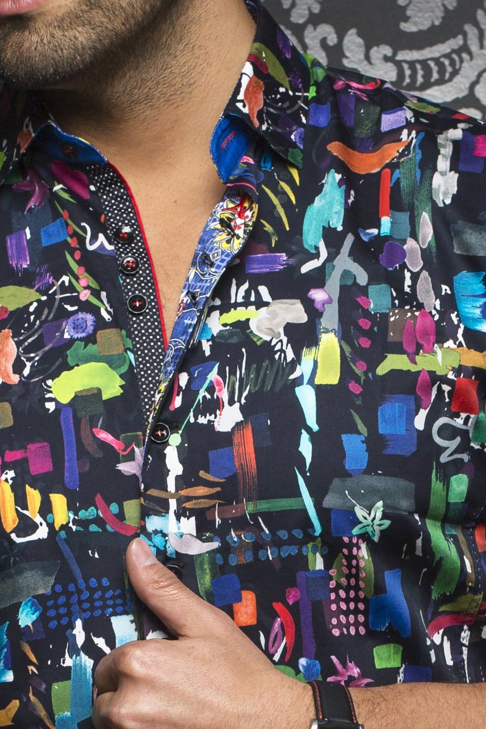 Au Noir Black Short-Sleeve Resort Shirt - POLLOCK (SS) black