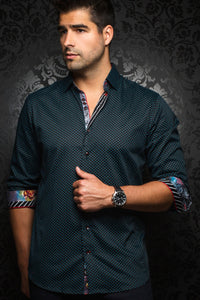 Au Noir Black Shirt - Segovia Black Teal