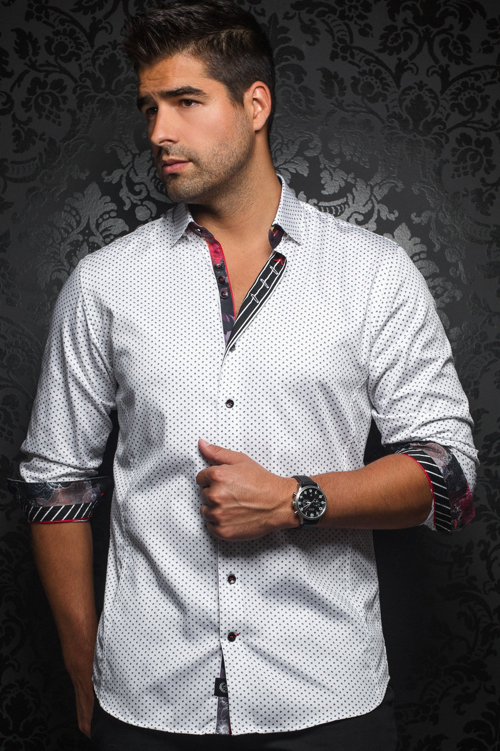 Au Noir White Shirt - Segovia White Black