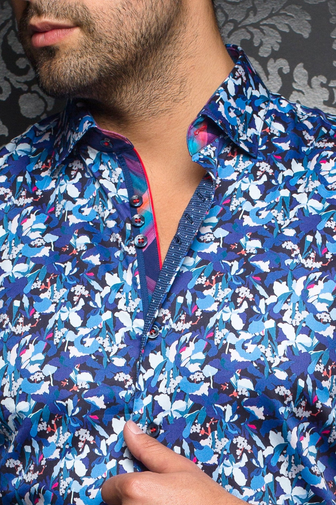 Au Noir Blue Shirt - Tavarone Blue