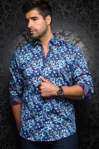 Au Noir Blue Shirt - Tavarone Blue