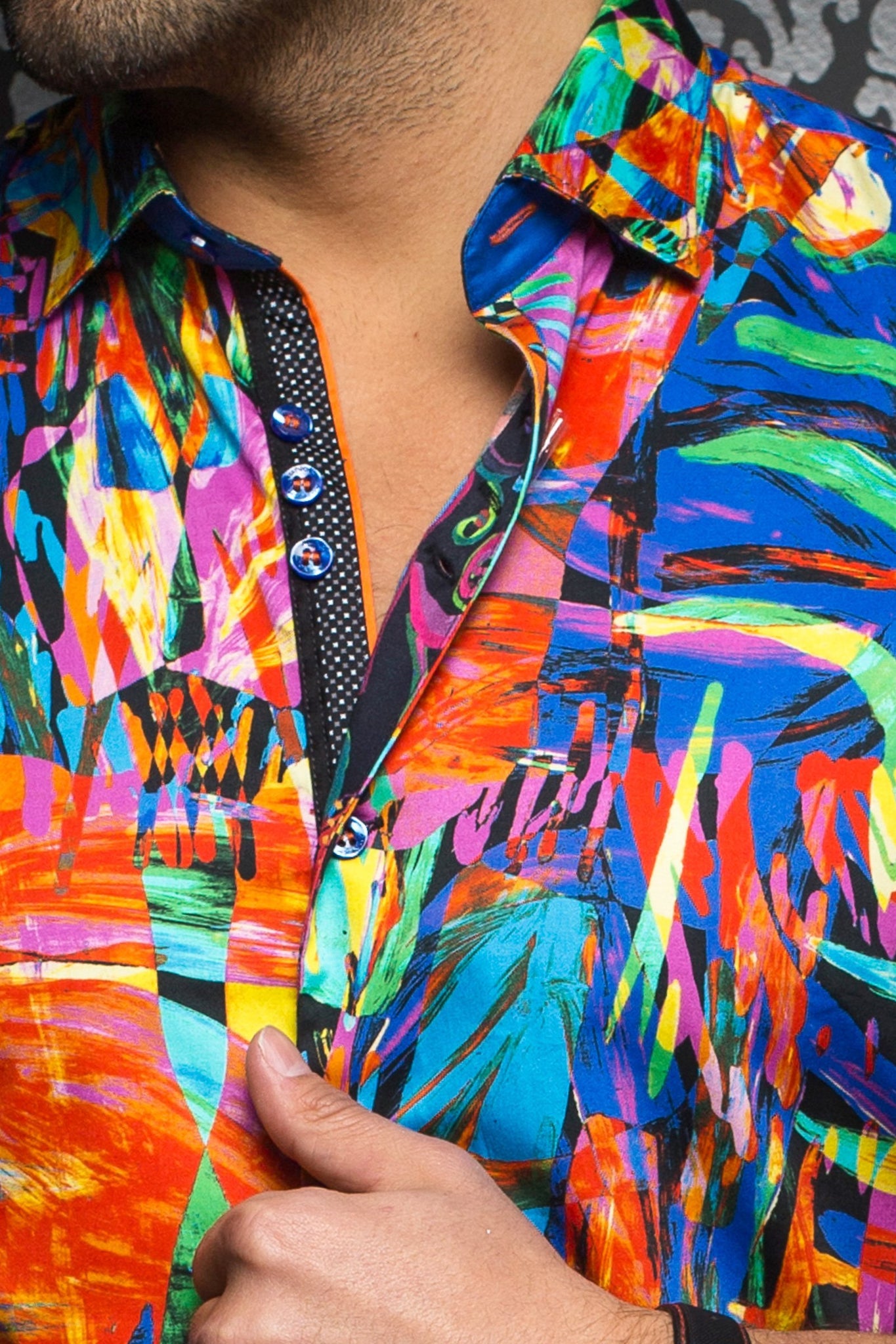 Au Noir Short-Sleeve Shirt | Tivoli Multi