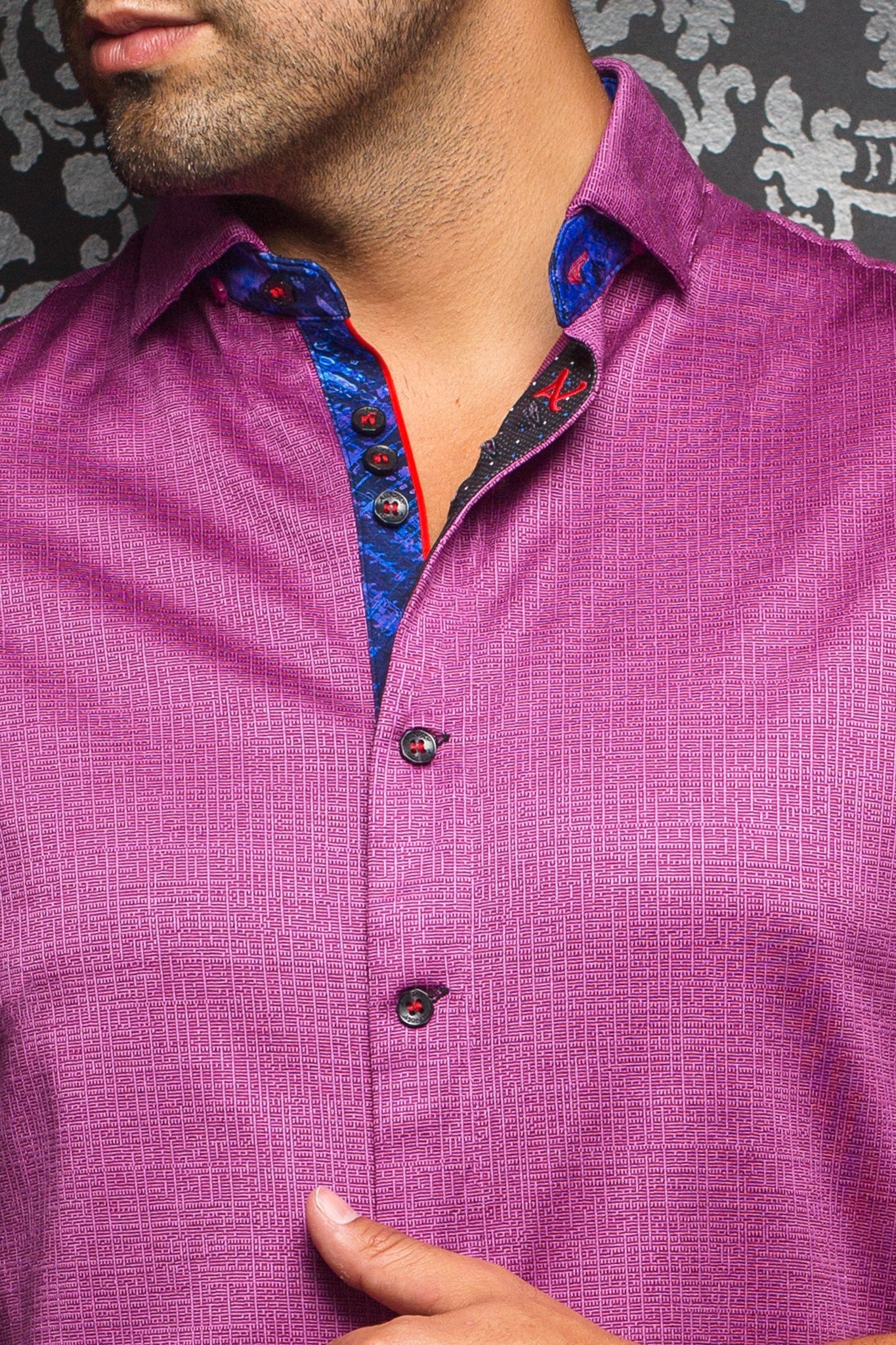 Au Noir Fuchsia Stretch Shirt - Vega Fuchsia