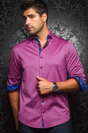 Au Noir Fuchsia Stretch Shirt - Vega Fuchsia