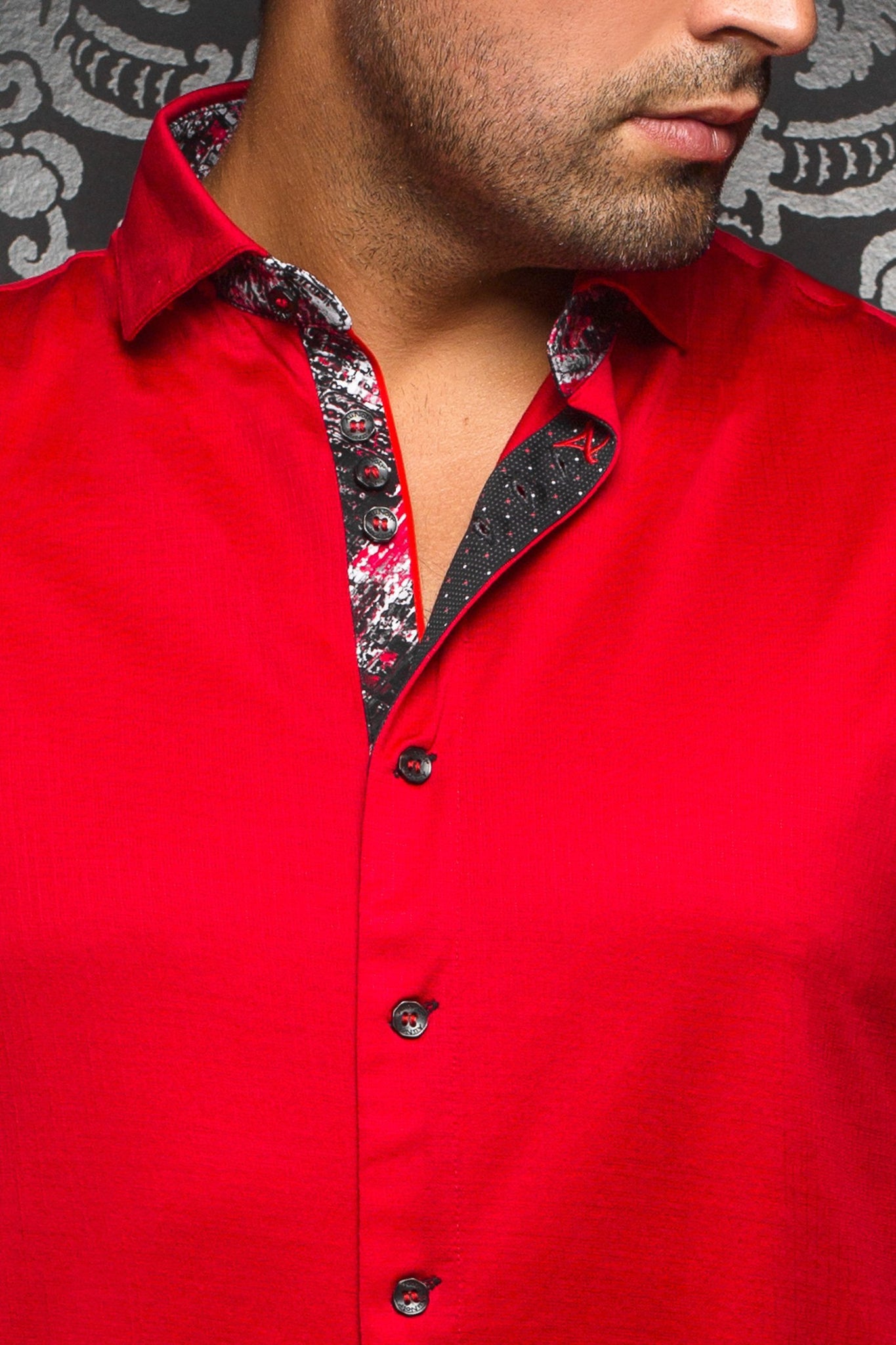 Au Noir Red Stretch Shirt - Vega Red