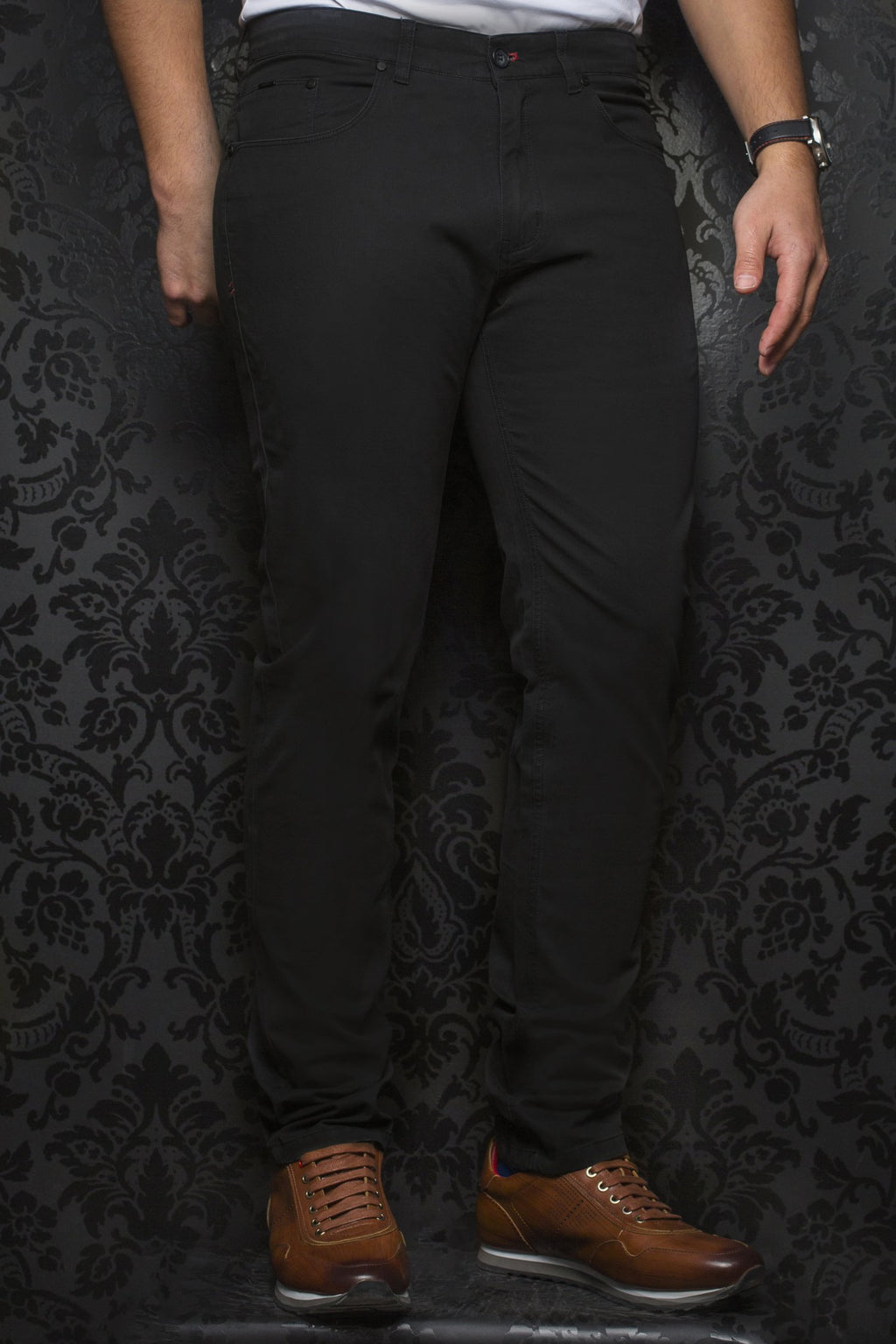 Au Noir Dressy Stretch Pant - Walter Black